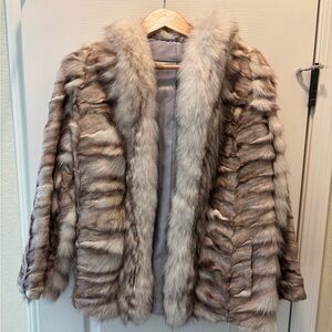 Vintage silver fox jacket - fully lined